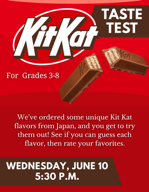 Kit Kat Taste Test
